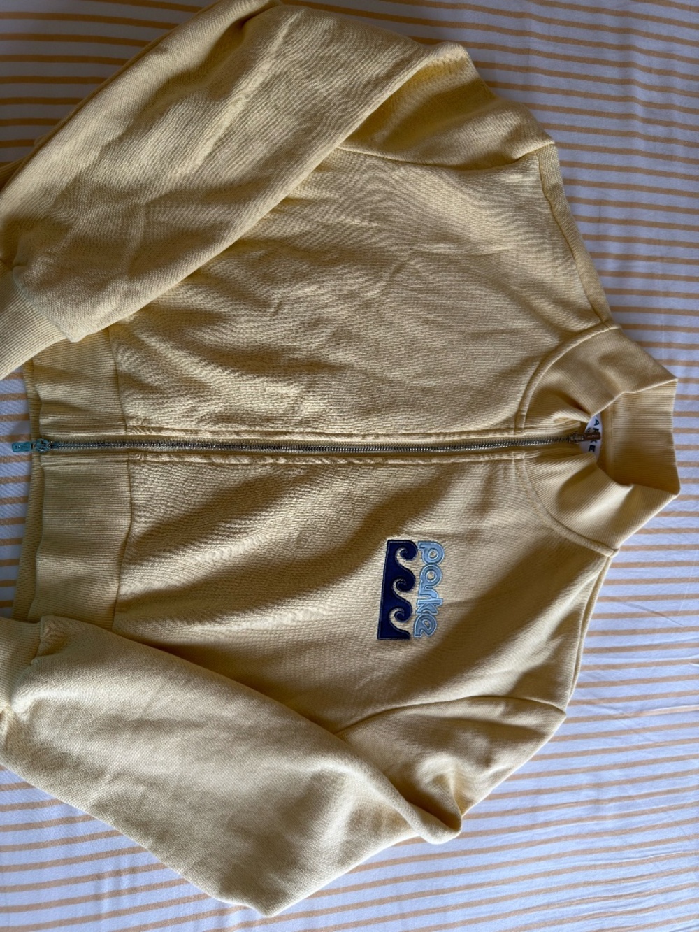 Parke Zip up mockneck- Peel